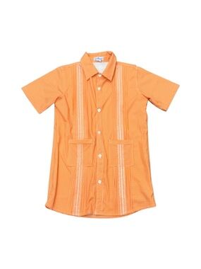 Blue Quail Orange Button Down Performance Shirt